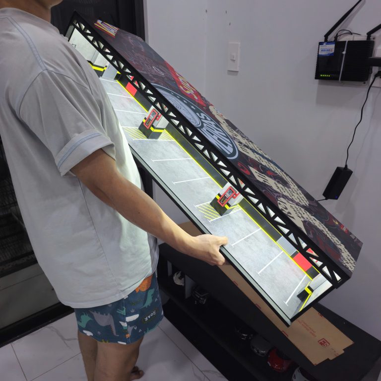 Collector's Parking Lot Diorama with Multi-Spot LED Display - Image 2